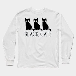 Black Cats Long Sleeve T-Shirt